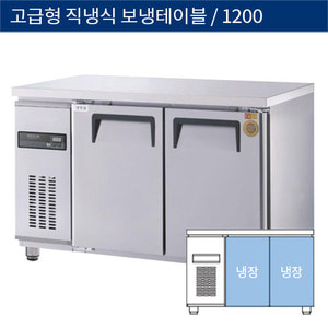 [그랜드우성] 업소용 고급형 직냉식 보냉테이블냉장고 4자 1200 GWM-120RT