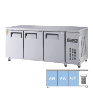 [그랜드우성] 업소용 간냉식 측면 보냉테이블 올냉장고 6자 좌기계 GWFM-180RTC