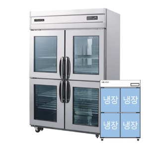 [그랜드우성] 업소용 고급형 간냉식 45박스 양문형 올냉장고 유리문 WSFM-1260DR(4GD)