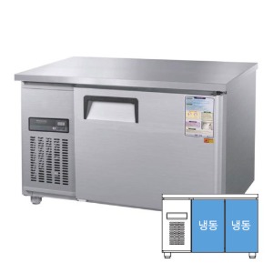 [그랜드우성] 직냉식 보냉 테이블 업소용 올냉동고 1200 (폭500) 디지털 CWSM-120DFT, GWSM-120DFT