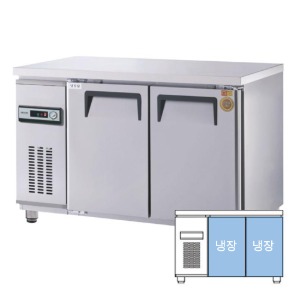 [그랜드우성] 직냉식 보냉 테이블 업소용 올냉장고 2도어 4자 아날로그 CWS-120RT