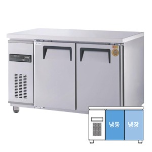[그랜드우성] 직냉식 보냉 테이블 업소용 냉동,냉장고 2도어 4자 디지털 CWSM-120RFT